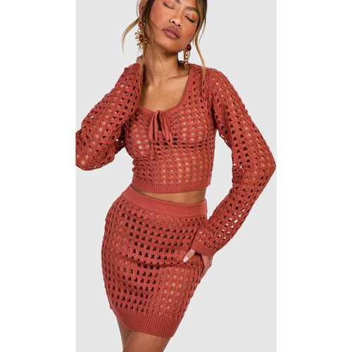 Mini-Jupe En Crochet - boohoo - Modalova