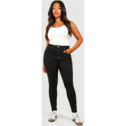 Grande Taille - Jean Skinny Taille Haute - boohoo - Modalova