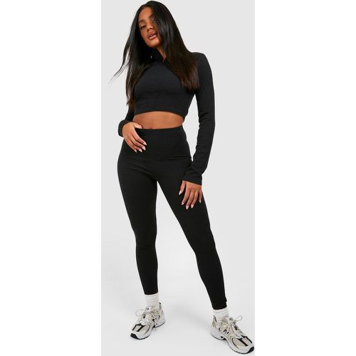 Legging Côtelé Taille Haute - boohoo - Modalova