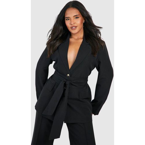 Grande Taille - Blazer Noué - boohoo - Modalova