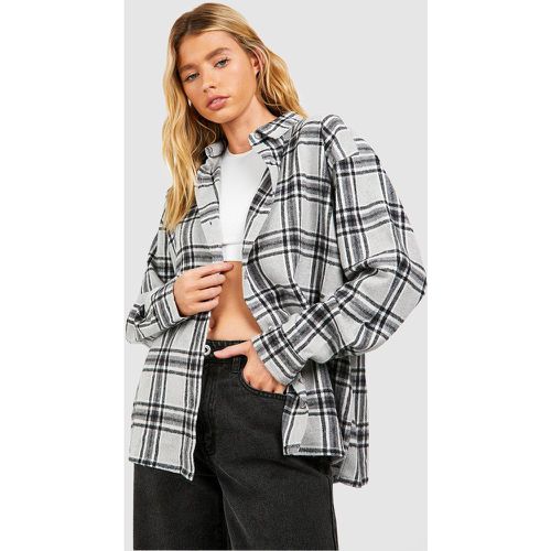 Chemise Oversize À Carreaux - boohoo - Modalova