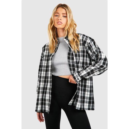 Chemise Oversize À Carreaux - boohoo - Modalova