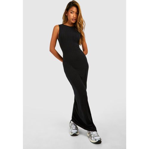 Racer Neck Rib Maxi Dress - boohoo - Modalova