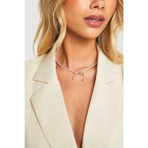 Detail Bow Necklace - One Size - boohoo - Modalova