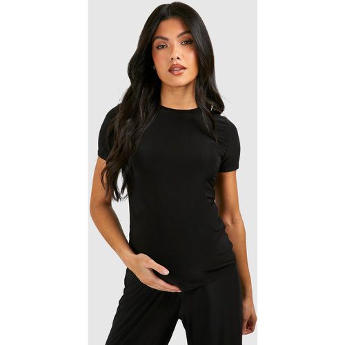 Maternity Soft Touch Crew Neck T-Shirt - boohoo - Modalova