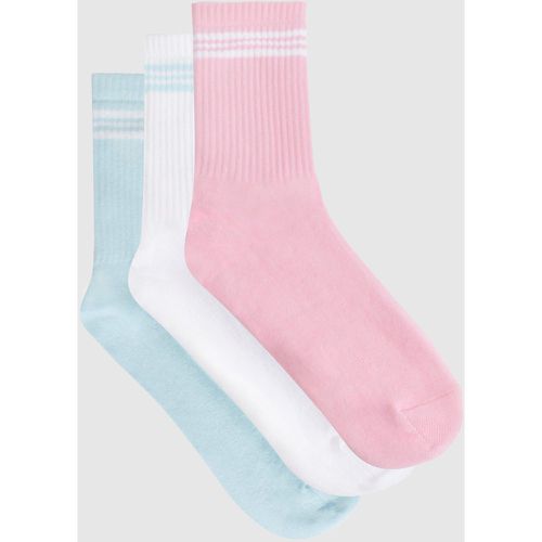 Striped Sports Sock 3 Pack - boohoo - Modalova