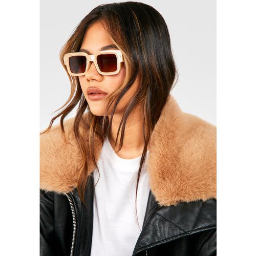 Square Tinted Sunglasses - boohoo - Modalova