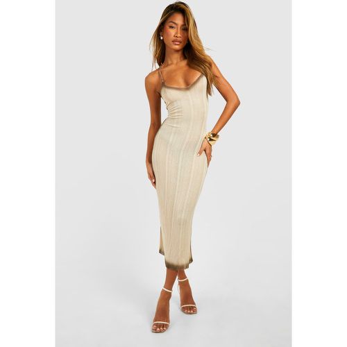 Ombre Fine Gauge Rib Knitted Maxi Dress - boohoo - Modalova