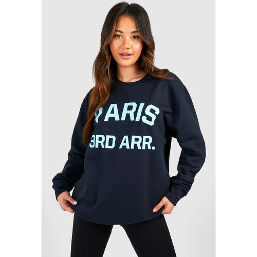 Paris Slogan Oversized Sweatshirt - boohoo - Modalova