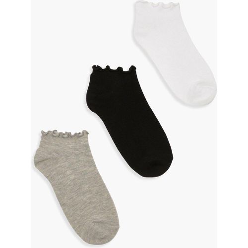 Lot De 3 Paires De Chaussettes Côtelées - boohoo - Modalova