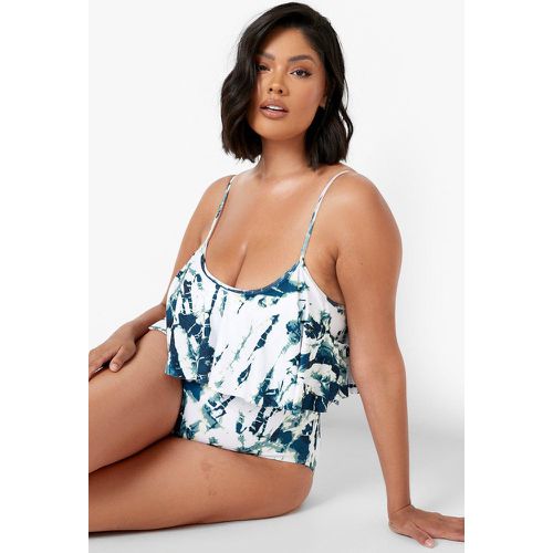 Grande Taille - Maillot De Bain À Imprimé Marbré - boohoo - Modalova