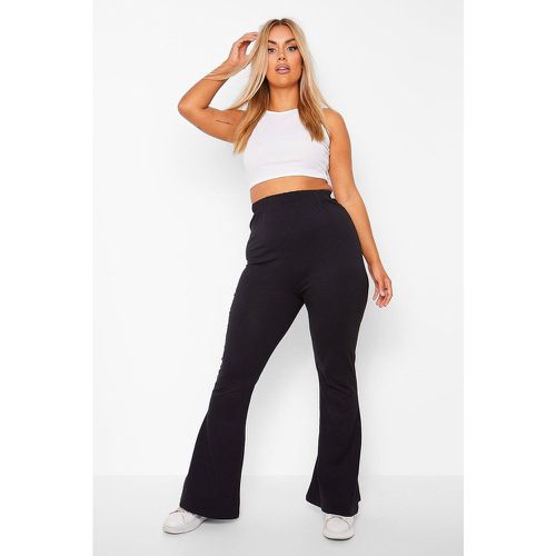 Grande Taille - Pantalon Pattes D'Eph Basique En Coton - boohoo - Modalova