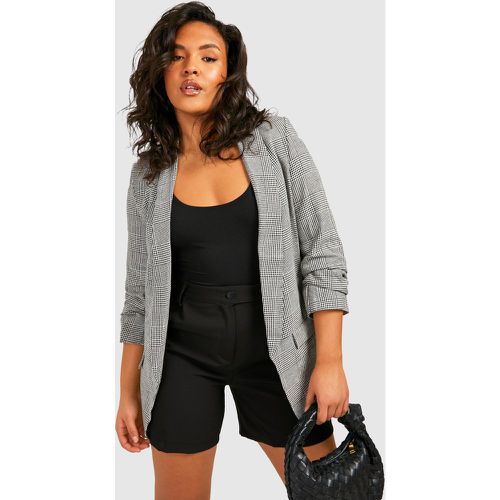 Grande Taille - Blazer À Carreaux - boohoo - Modalova