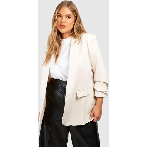 Grande Taille - Blazer À Manches Froncées - boohoo - Modalova