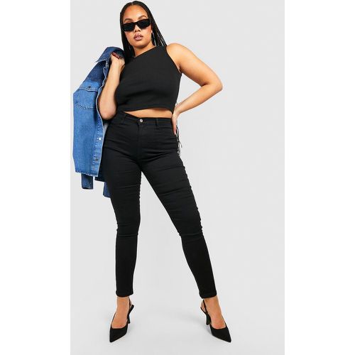 Grande Taille - Jean Stretch Taille Très Haute Coupe Skinny - boohoo - Modalova