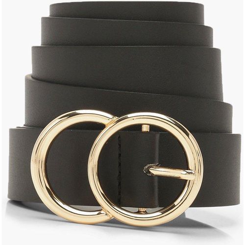 Grande Taille - Ceinture Boyfriend À Double Anneau Doré - boohoo - Modalova