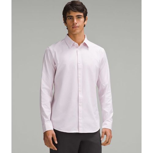 – Chemise manches longues New Venture coupe slims – Blanc/Rose/É – Taille L - lululemon - Modalova