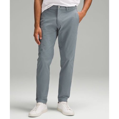 – Pantalon chino ABC coupe slim Coton VersaTwill extensibles – 81 cm – Bleu – Taille 38 - lululemon - Modalova