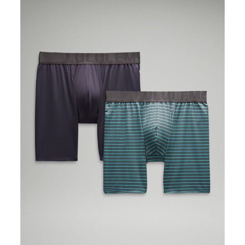 – Boxer Built to Move Lot de 2s – 13 cm – Noir/Gris/Violet – Taille L - lululemon - Modalova