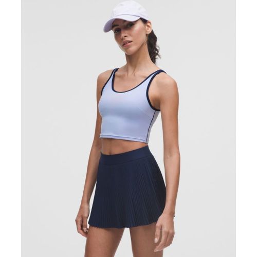 “ DÃ©bardeur de tennis Ã  dÃ©coupe et encolure dÃ©gagÃ©e Maintien moyen, bonnets B/Cs â€“ Bleu â€“ Taille XL - lululemon - Modalova