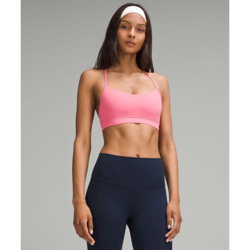 – Soutien-gorge Flow Y Nulu Maintien léger, bonnets A à Cs – Rose – Taille 10 - lululemon - Modalova