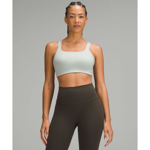 – Soutien-gorge d'entraînement à encolure carrée en Ultralu Maintien moyen, bonnets D/DDs – Gris/Pastel – Taille 6 - lululemon - Modalova