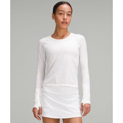 – Haut manches longues Swiftly Tech 2.0 Longueur tailles – Blanc – Taille 14 - lululemon - Modalova