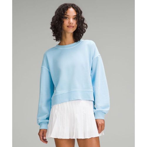 – Sweat Perfectly Oversized col rond court Dyes – Bleu – Taille 10 - lululemon - Modalova