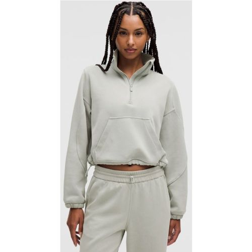 – Haut demi-zippé brossés – Gris/Pastel – Taille 0 - lululemon - Modalova