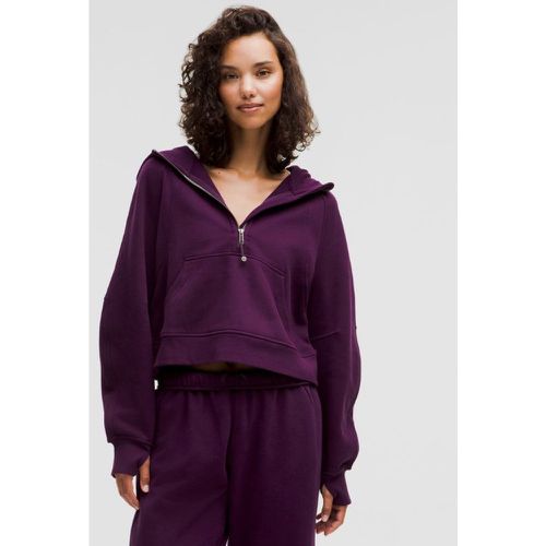 – Sweat à capuche Scuba Oversized demi-zippés – Violet – Taille M/L - lululemon - Modalova