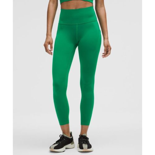 “ Legging Wunder Train taille haute avec pochess â€“ 64 cm â€“ Vert â€“ Taille 14 - lululemon - Modalova