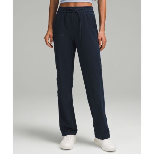 – Pantalon jambe droite taille mi-haute en Soft Jersey Standards – Bleu – Taille 0 - lululemon - Modalova