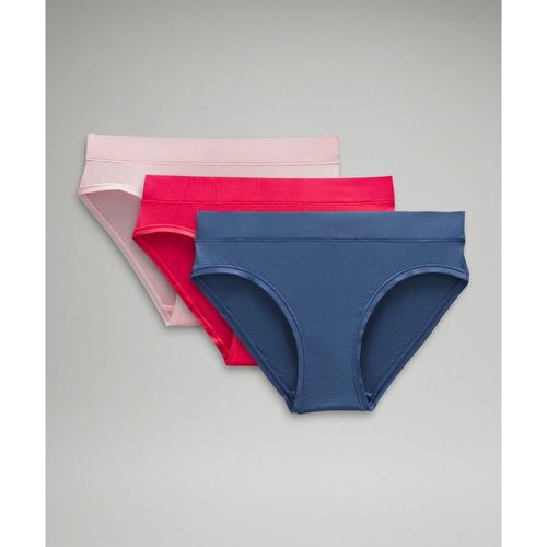 – Culotte bikini UnderEase taille mi-haute Trios – Blue/Rose – Taille M - lululemon - Modalova