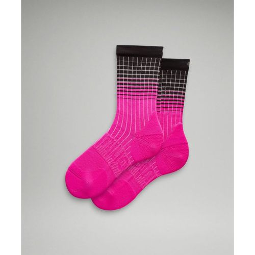 – Chaussettes mi-mollet Power Strides – Noir/Rose/Blanc – Taille L - lululemon - Modalova