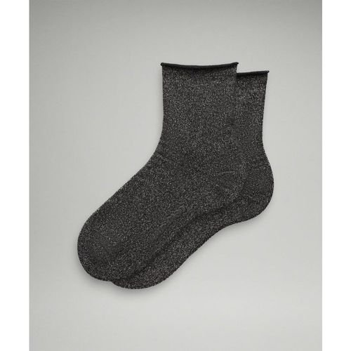 – Chaussettes Daily Stride montantes brillantess – Noir – Taille L - lululemon - Modalova