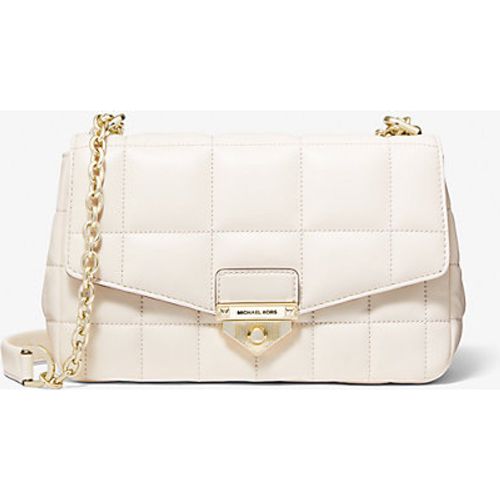 MK Grand sac porté épaule Soho en cuir matelassé - CRÈME CLAIRE(NATUREL) - Michael Kors - MICHAEL Michael Kors - Modalova