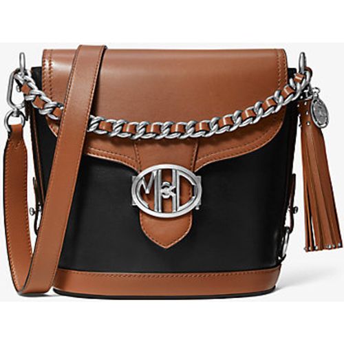 MK Sac à bandoulière Monogramme en cuir bicolore avec rabat sur le devant - - Michael Kors - MICHAEL KORS COLLECTION - Modalova