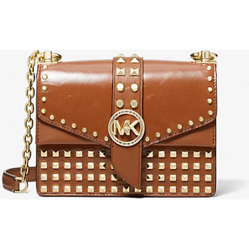 MK Très petit sac à bandoulière Greenwich en cuir verni clouté - - Michael Kors - MICHAEL Michael Kors - Modalova