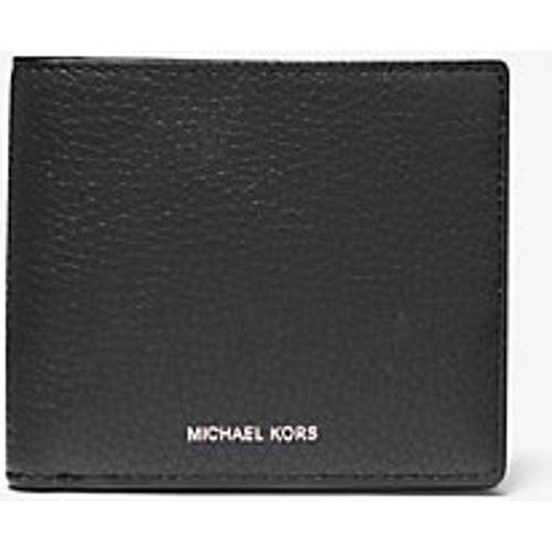MK Portefeuille compact Hudson en cuir grainé - - Michael Kors - Michael Kors Mens - Modalova