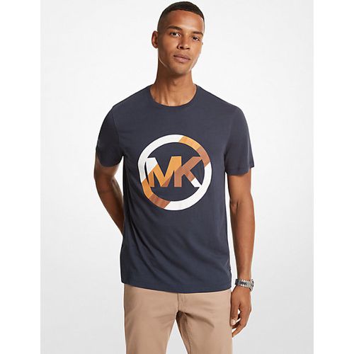 MK T-shirt en coton à logo rayé - - Michael Kors - Michael Kors Mens - Modalova