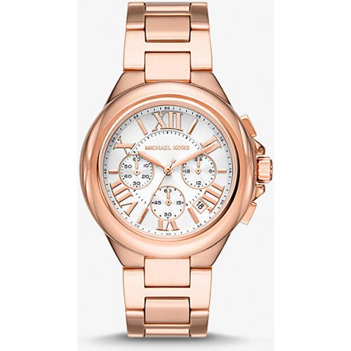 MK Montre Camille ton or rose surdimensionnée - Michael Kors - Modalova