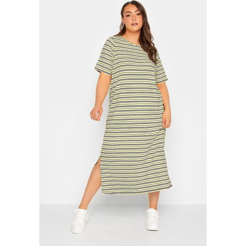 Robe Tshirt Maxi À Rayures , Grande Taille & Courbes - Yours - Modalova