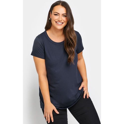 Tshirt Marine Manches Courtes En Jersey , Grande Taille & Courbes - Yours - Modalova