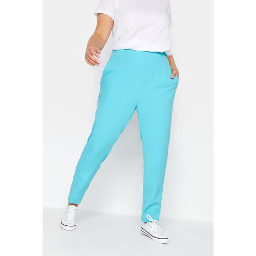 Pantalon Turquoise Coupe Droite Slim À Poches, Grande Taille & Courbes - Yours - Modalova