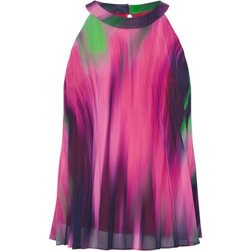 Curve Pink Abstract Print Pleated Top, Grande Taille & Courbes - Yours London - Modalova