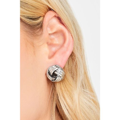 Silver Knot Stud Earrings - Yours - Modalova
