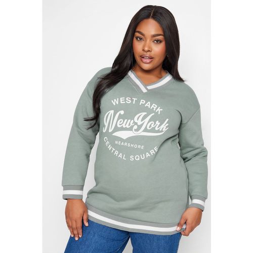 Sweatshirt 'New York' Varsity , Grande Taille & Courbes - Yours - Modalova