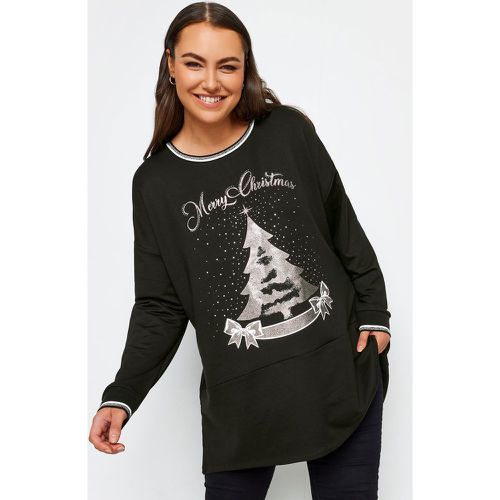 Sweatshirt 'Merry Christmas' , Grande Taille & Courbes - Yours - Modalova