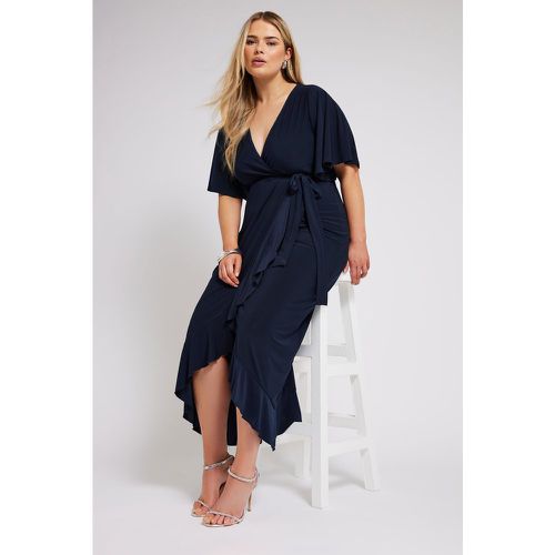 Robe Marine Coupe Cachecoeur , Grande Taille & Courbes - Yours London - Modalova