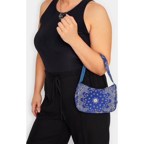 Blue Paisley Print Shoulder Bag - Yours - Modalova